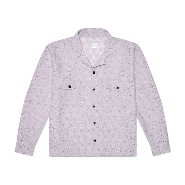 THE FLORAL LACE LONG SLEEVE - LILAC