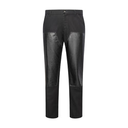 THE DOUBLE KNEE TROUSER - LEATHER