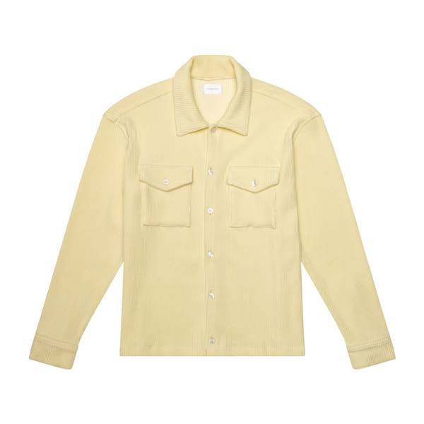 THE LUXE WORK SHIRT - PALE YELLOW